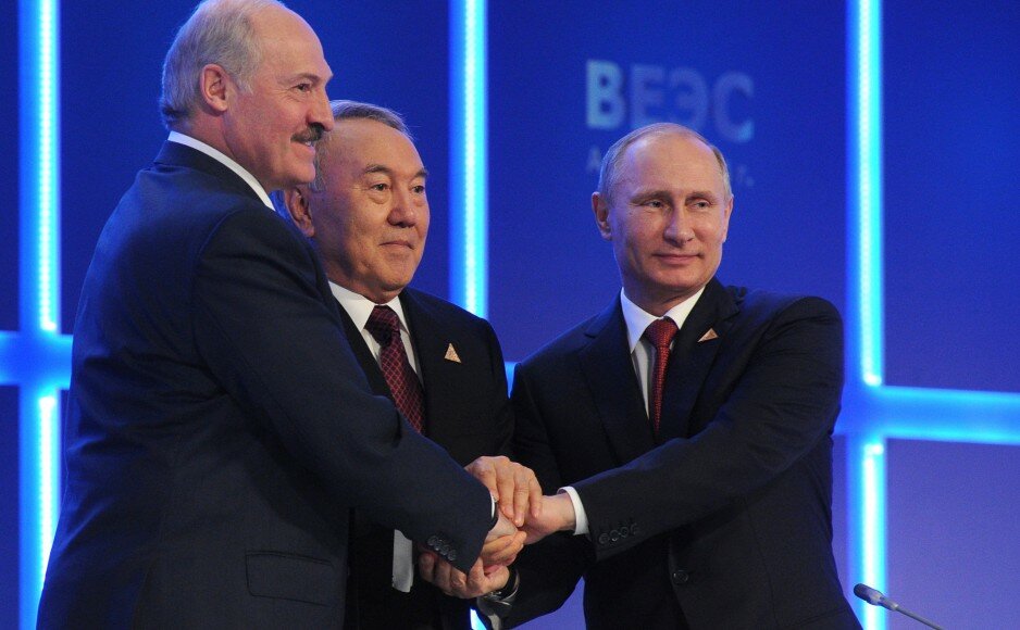 Vladimir Putin, Nursultan Nazarbayev, Alexander Lukashenko